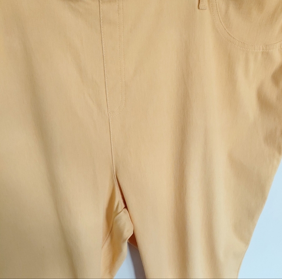 Terra Sky Women's Yellow Plus Size Midrise Capri Jeggings Size 5XL - Picture 6 of 12